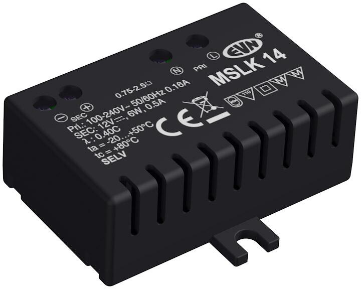 EVN Netzgerät 12V/DC, 0,1-6W, IP20, Primär: 100-240V (MSLK14)