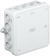 OBO Bettermann A 14 Kabelabzweigkasten, 100x100x38mm, IP55, Kunststoff, lichtgrau (2000378) 10Stk.