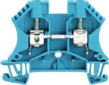 Weidmüller WDU 6 Durchgangs-Reihenklemme, Schraubanschluss, 6 mm², 800V, 41A, blau (1020280000)