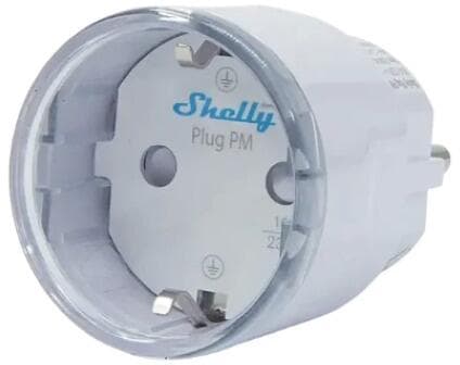 Shelly Plug PM Gen3 smarte Steckdose, Energiezähler, Messfunktion, WLAN, Bluetooth, weiß