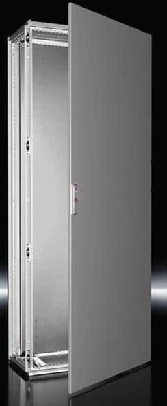 Rittal VX 8804.000 Anreih-Schranksystem, BHT: 800x2000x400 mm, Stahlblech, mit Montageplatte, eintürig an Frontseite