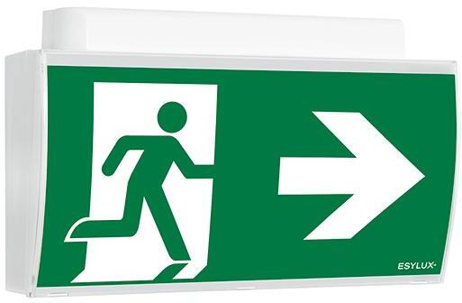 EsyLux SLF EL LED IR SC/C WM Rettungszeichenleuchte, 30m, mit Piktoset, 230V, 5W (EN10061820)
