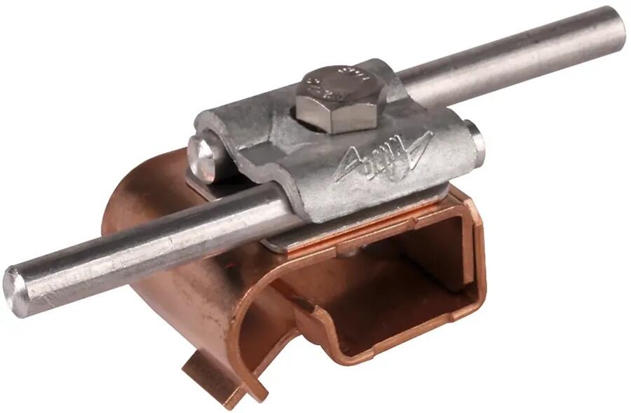 Dehn ZMDRK DUL 8.10 W16.22 CU STTZN Zweimetall-Dachrinnenklemme Cu-St/tZn m. Doppelüberleger f. Rd 8-10mm (339157)