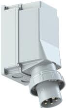 PCE Power Twist CEE-Wandgerätestecker, 125A, 5p, 1h, IP67, rot (545-1)