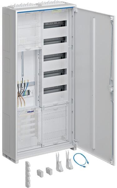 Hager ZB321X15 Komplettschrank, universZ, 1 Zählerplatz, 3P., APZ, TNS und TT, VT5, H=1100mm, 2-Feld, ESA