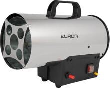 Eurom HKG-xx DE Heißluftpistole, Gasheizer, elektronische Zündung, für Räume bis 1000m³, IP44, Edelstahlhaube
