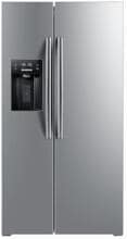 Wolkenstein WSBS556NFICMEIX Stand Side-by-Side Kombination, 91 cm breit, 556 L, NoFrost, Eiswürfelbereiter, Wasserspender, Wassertank, Edelstahloptik