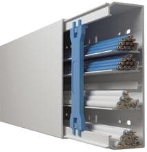GGK 11036 Leitungsführungskanal FB 60x200-9010, PVC, mit Bodenlochung, alpinweiß