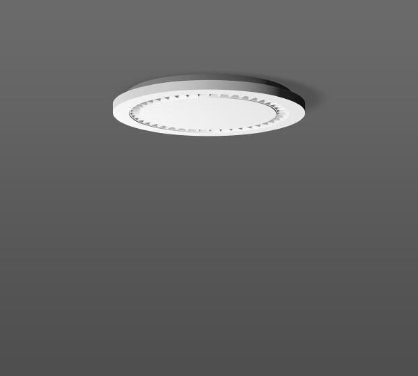 RZB Hemis Round LED-Deckenleuchte, 15W, 1800lm, 4000K, IP40, blendfrei, Linsenoptik, weiß (312185.002.1)