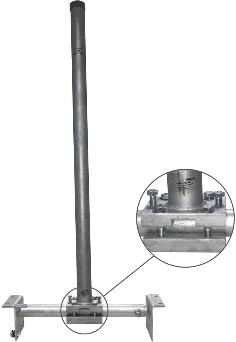 Televes SPAHA120XL Teleskopsparrenhalter für 125cm Parabolantennen (243302)
