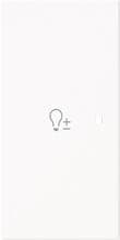 Busch-Jaeger 6234-21-44G Wippe, art-linear, 2-fach, links, Symbol Dimmer, studioweiß glänzend (2CKA006220A0956)