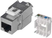EMOS K0312 Keystone Modul RJ45, FTP, CAT6, grau (1821100301)