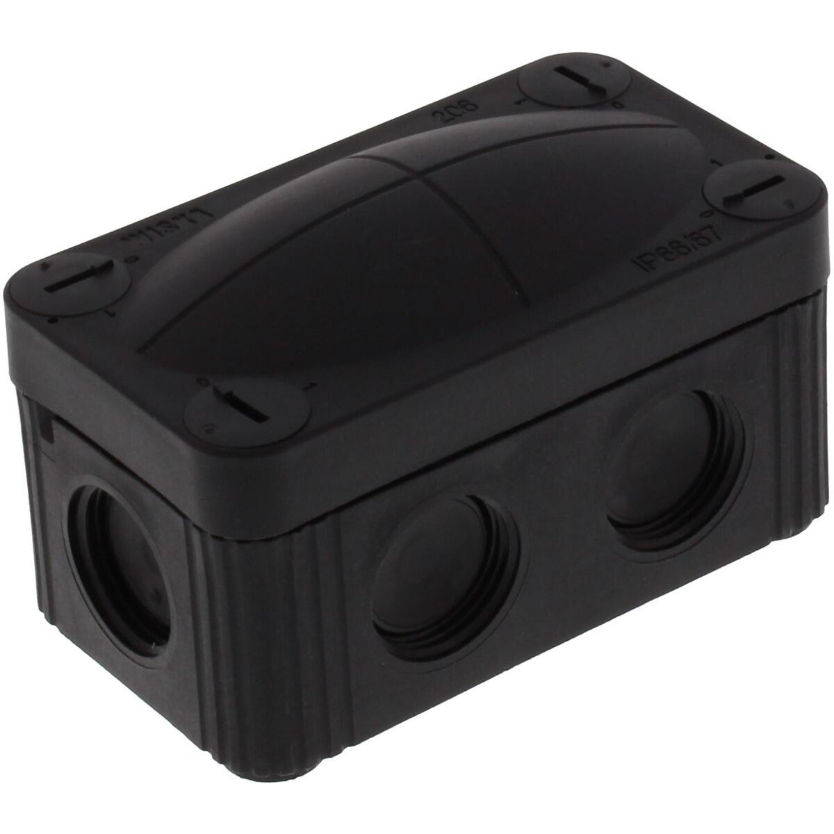 Wiska COMBI 206 BK Abzweigkasten, 1,5mm², schwarz (10109571)