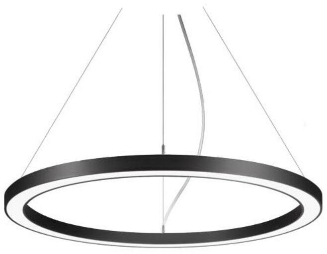 Brumberg BIRO CIRCLE LED-Pendel-Ringleuchte, D=1000mm, H=50mm, 65W, 6705lm, 3000K, direkt, DALI DT6 dimmbar, Betriebsgerät, schwarz (13832183)