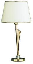 Brumberg BAHIA Tischleuchte, E27, 1x60 W max., mit Schirm Moir Jaquard beige, gold glänzend (829013)