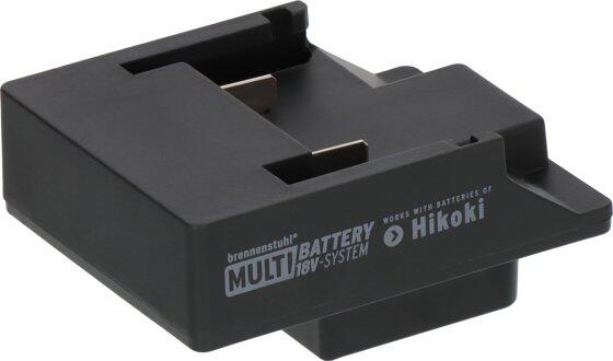 Brennenstuhl Adapter Hikoki für LED Baustrahler im brennenstuhl Multi Battery 18V System, schwarz (1172640081)