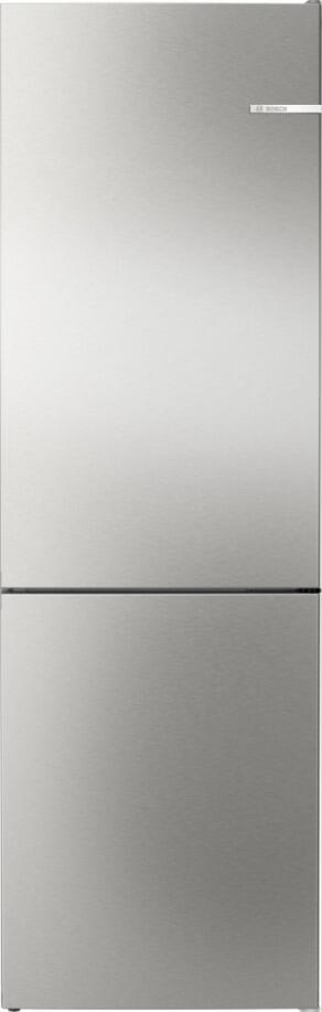 Bosch KGN362I1F Serie 4 Stand Kühl-Gefrierkombination, 60 cm breit, 321 L, Total NoFrost, VitaFresh, LED mit Softstart, Edelstahl