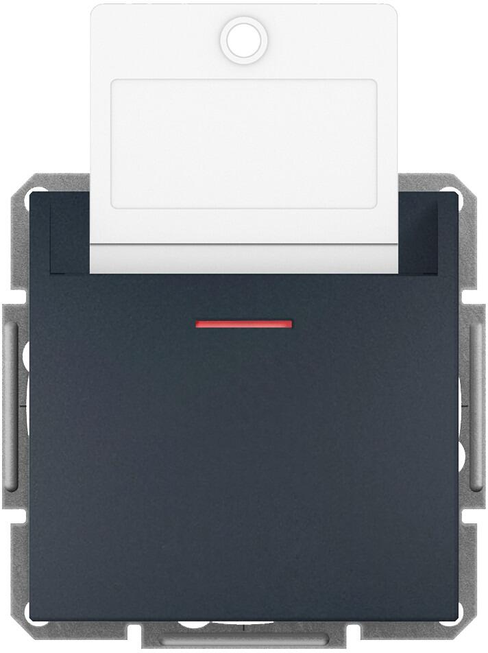 Interra Hotel-Schlüsselkartenschalter mit Ortungslicht, anthrazit (ITR6200171)