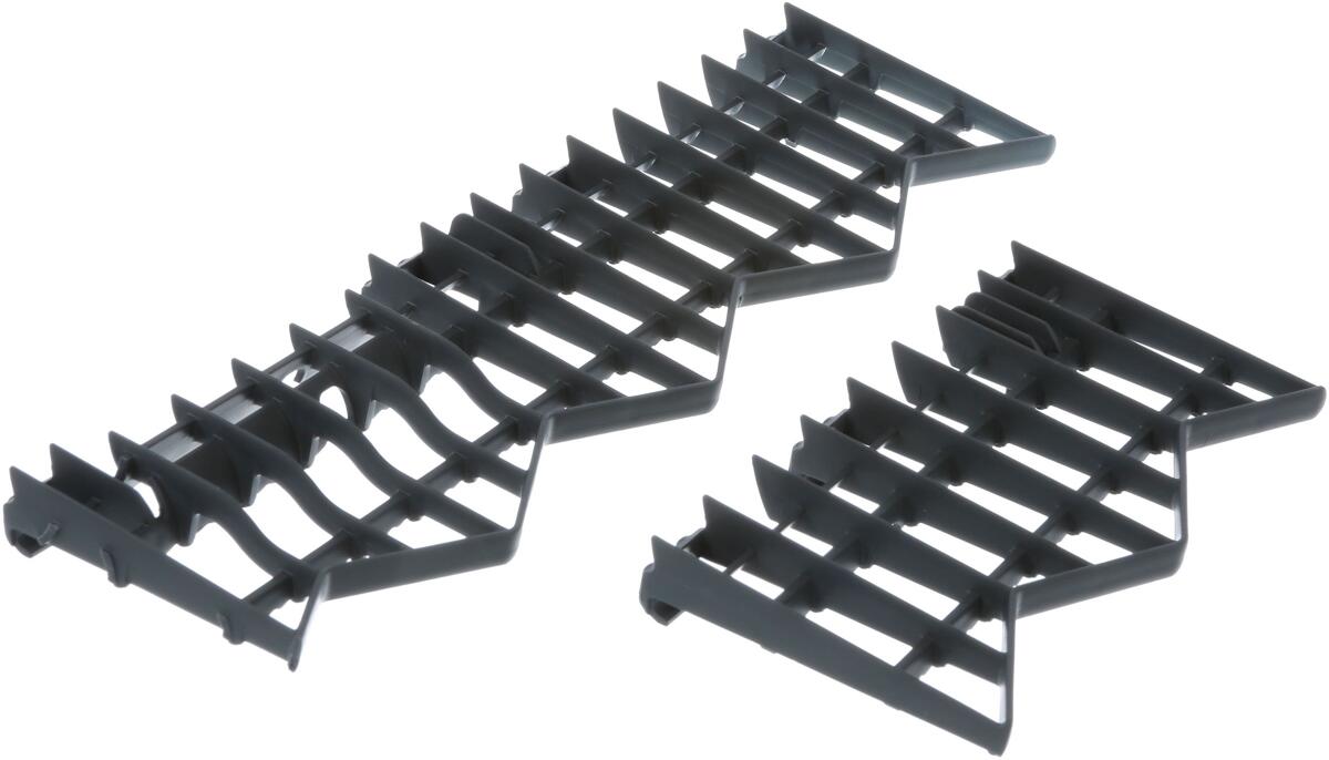 Bosch Siemens 00652129 Tassenetagere, Für Unterkorb, dunkelgrau, (1x lang + 1x kurz)