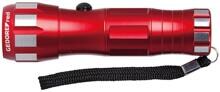 Gedore LED-Taschenlampe, Aluminium-Gehäuse, 2 Helligkeitsstufen, Warn-/Signalfunktion, 1 W LED, 55-60 lm, Leuchtweite 25-30 m,, rot (5617348)