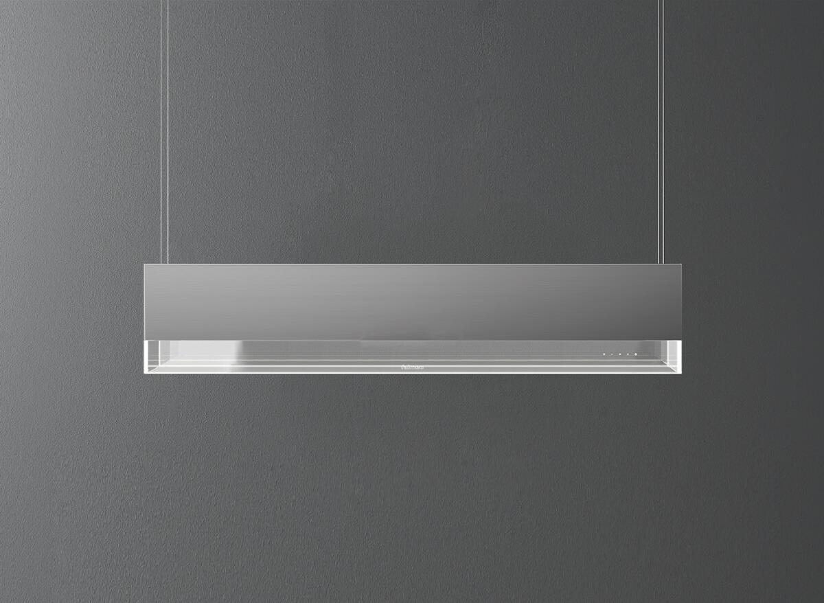 Falmec Vetra Dunstabzugshaube, 120cm breit, 600 m³/h, Fernbedienung, LED-Beleuchtung, 4 Leistungsstufen, Edelstahl (101927)
