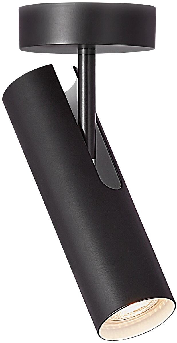 Nordlux MIB Deckenleuchte, GU10, IP20, 8W, neigbarer Leuchtenkopf, schwarz (2020666003)