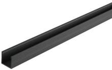 Brumberg P16-16 LED-Anbauprofil, LxBxH: 2.000 x 18,8 x 18,6 mm, schwarz (53607080)