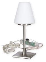 Fabas Luce Lucy Tischleuchte, 3W, G9, Nickel satiniert (3568-30-178)