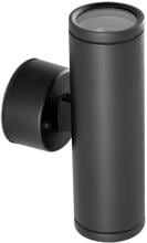 EVN Wandanbau, 2-flmg. (up+down), IP65, GU10, max. 2x35W, 230V, anthrazit (104100A)