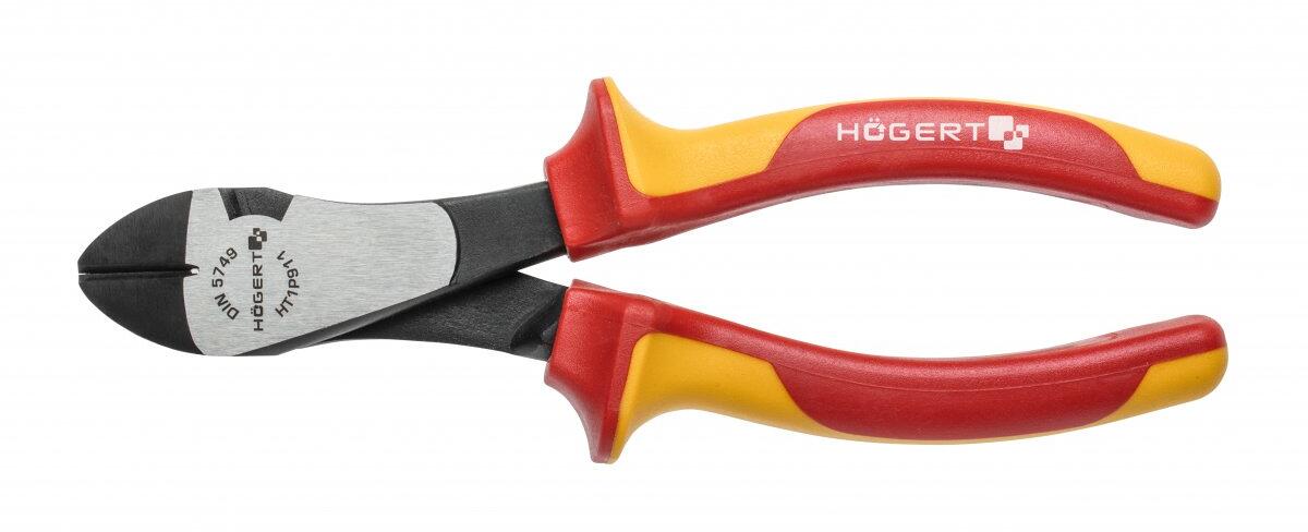 Högert HT1P911 Seitenschneider, 180mm, 1000V, VDE, 2-K Griff (HT1P911)