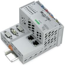 Wago 750-8216 Controller PFC200, 2. generation, 2 x Ethernet, RS-232/485, CAN, CANopen, Profibus-Slave, lichtgrau
