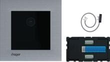 Hager Kombimodul Kamera-Lautsprecher-Mikrofon, IP KIT, Einbau, intercom modular, Edelstahl Matt (RTN550X)