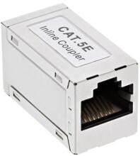 InLine Patchkabelkupplung Metall Cat.5e, 2x RJ45 Buchse, geschirmt (69990E)