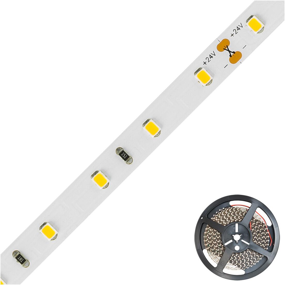 EVN ECO-Serie LED-Strip, IP20, 24V/DC, 4,8W/m, 467lm/m, 60LED/m, 5m-Rolle, 3000K (STR2024302802)