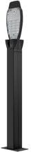 MENNEKES AMTRON 4Y/4B Standfuß für je zwei Wallboxen, rostfreier Stahl, schwarz (18664)