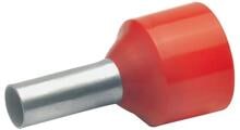 Klauke 43612 Isolierte Aderendhülse, 10qmm, 24mm lang, rot
