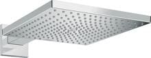 hansgrohe Raindance E Duschkopf 300 1 Strahlart wassersparend mit Brausearm, Metall, 7,4 l/min, 300 x 300 mm, Chrom, (26239000)