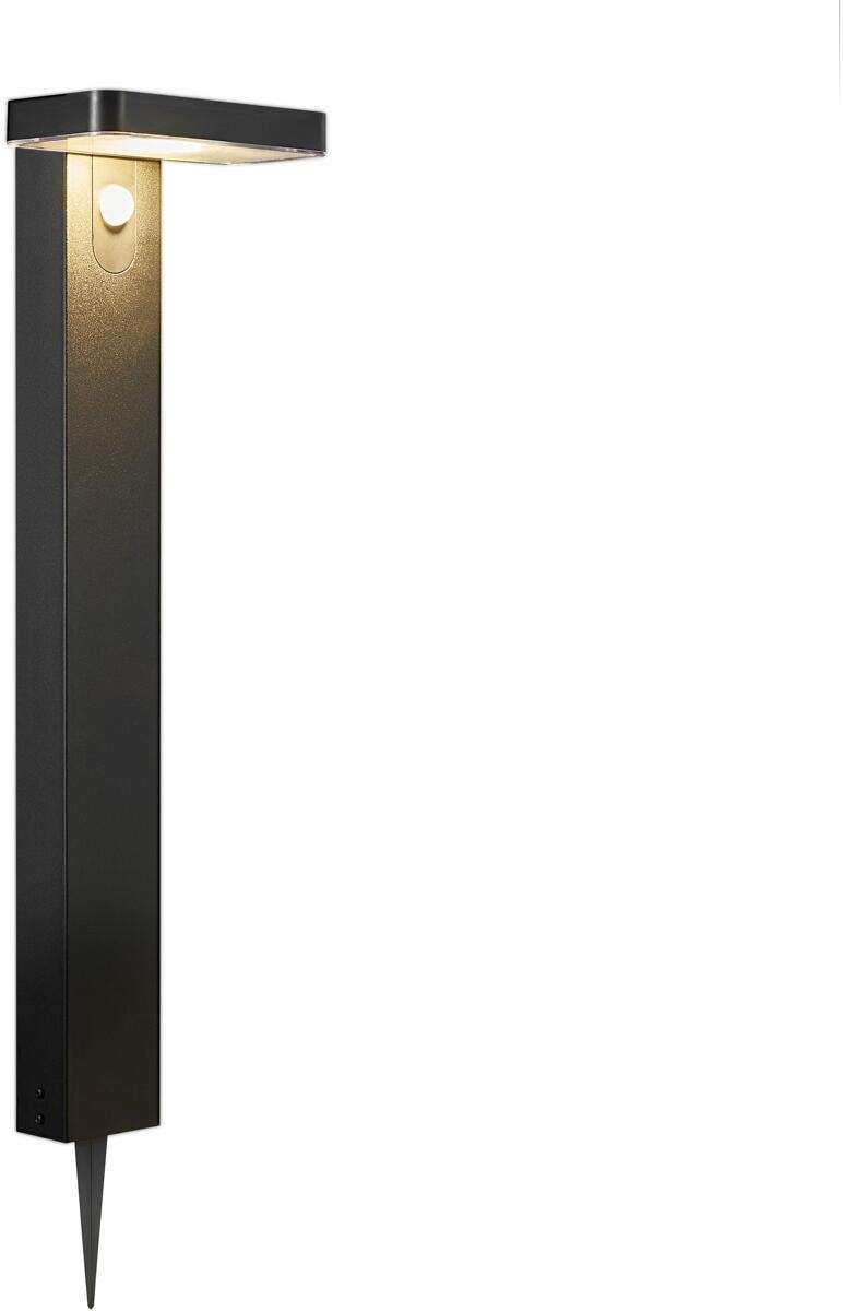 Nordlux Rica Square Solar Pollerleuchte, LED-Module, IP44, 380lm, 4,5W, Höhe 600mm, schwarz (2118178003)