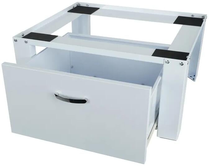 respekta WAERHOEHUNGSCHUB Waschmaschinenerhöhung mit Schublade für Waschmaschinen und Trockner bis maximal 150 kg