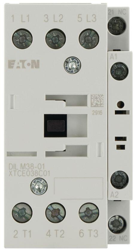 Eaton DILM38-01 Leistungsschütz, 18,5kW/400V AC, Schraubanschluss (112456)