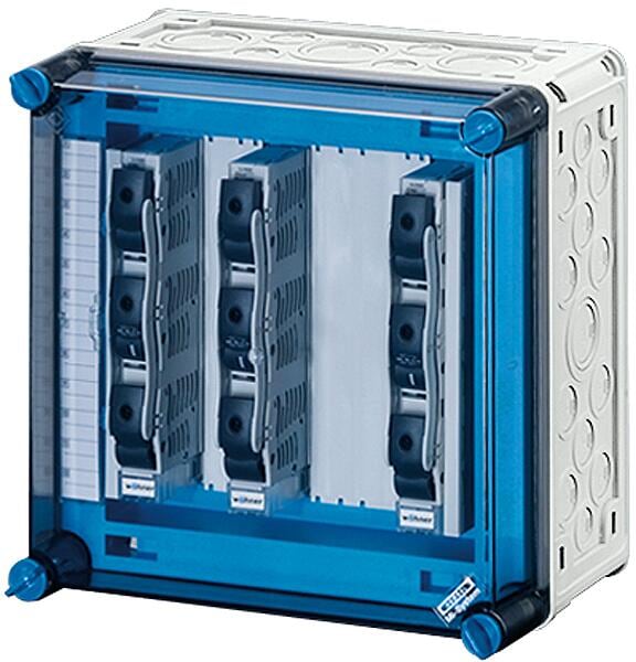 Hensel Mi 3266 Sicherungsgehäuse, je 3 x 1,5-16 mm², Cu, runde Leiter