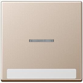 Jung A590BFNAKO5CH Wippe mit Lichtleiter und Schriftfeld 6 x 46 mm, Serie A, champagner
