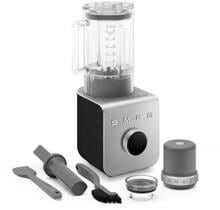 Smeg BLC01BLMEU High Performance Standmixer, 1400 W, 9 Leistungsstufen, 5 Automatikprogramme, Edelstahl/schwarz