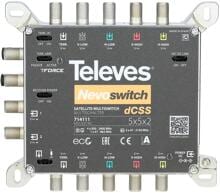 Televes MSU5216C dCSS NevoSwitch Einkabel-Multischalter, 5 Eingänge, 2 Ausgänge (714111)