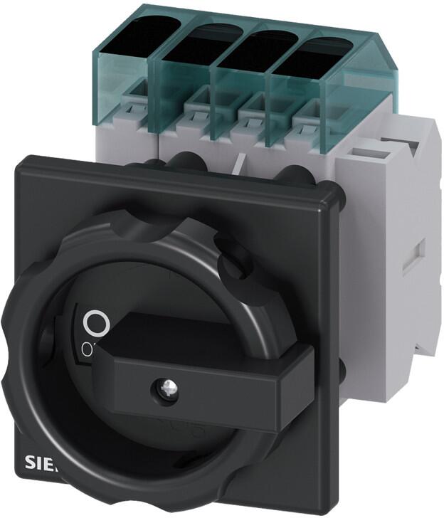 Siemens Lasttrennschalter 3LD3 Iu=40A, Hauptschalter 3p+N, 15,0kW sw  (3LD33541TL51) Elektroshop Wagner