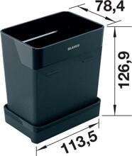 Blanco Worktop Organizer Container, 100 % recycelter GRS-Kunststoff, schwarzgrau (527450)