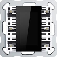 GVS CHPBD-06/55.1.00 Multifunktions-Tastsensor mit Display ADVANCE PRO, 1-/3-fach Weiss mit schwarzem Display, (KNX Secure) (503052993)
