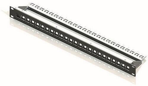 Leviton MMCPNLX24SIJ2MI 1HE Panel 24-Port schwarz