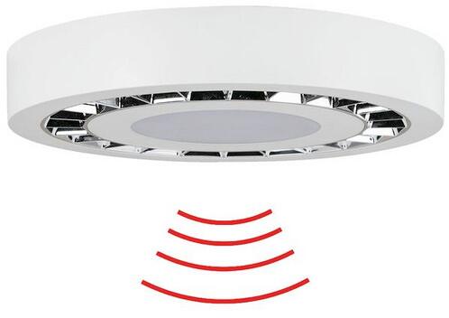 B.E.G. AL93-20-300-LED-3C-HF LED-Rundleuchte, 300x51,3mm, 20W, 5700K, (HF-) Radarmelder, weiß (93632)