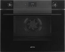 Smeg SO5100TB3 A+ Einbaubackofen, 74,6 cm breit, 77 L, Vapor Clean, Bedienknebel + Touch-Bedientasten, schwarz